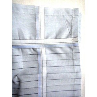 SET of 3 Men's Cotton Handkerchief Hanky - 17 inches Pocket Square